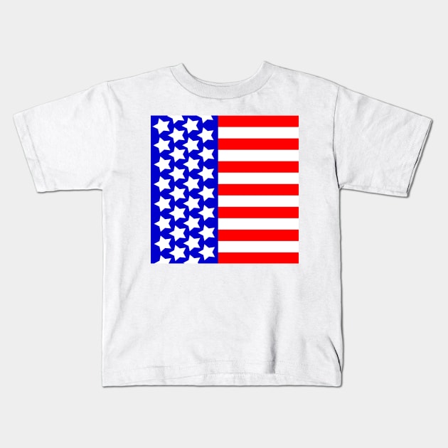 Stars N Stripes Kids T-Shirt by 2HivelysArt